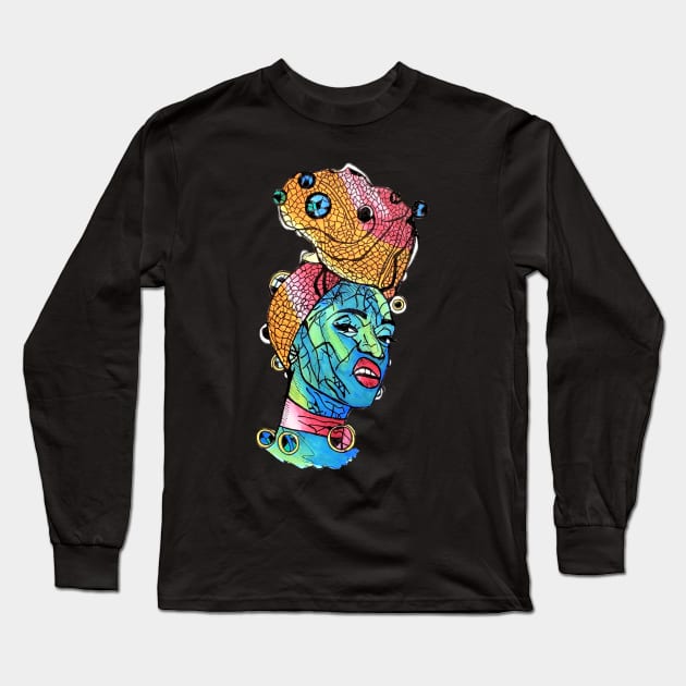 Back Off Long Sleeve T-Shirt by KazArtDesigns